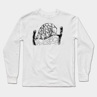 Lymphatic capillaries in the tissue spaces Long Sleeve T-Shirt